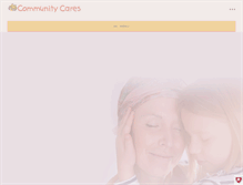 Tablet Screenshot of communitycares.org